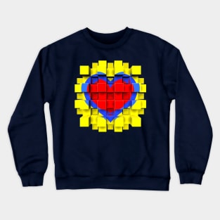 Cubexplode Heart Crewneck Sweatshirt